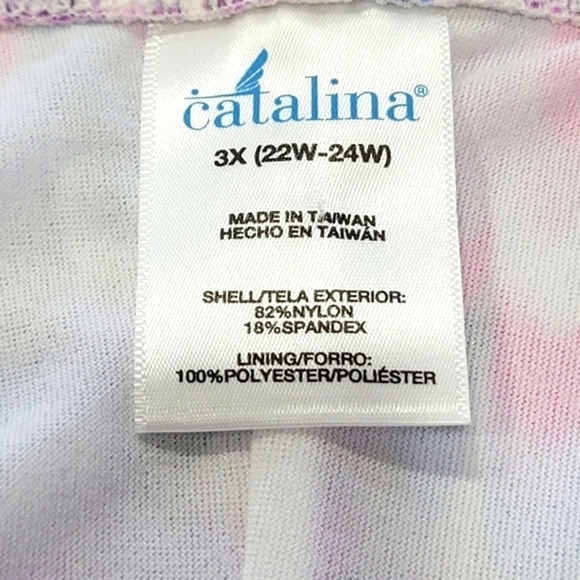 NWOT Catalina 3X Artsy One Piece Swimsuit - Picture 7 of 7